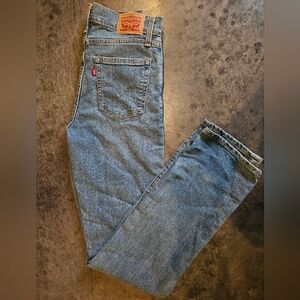 Levi's Straight Leg Medium Blue Denim Jeans